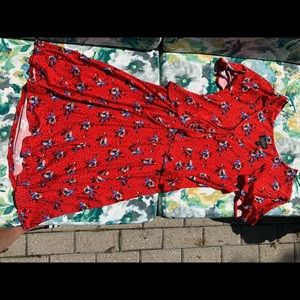 Topshop red dress size 2 petite